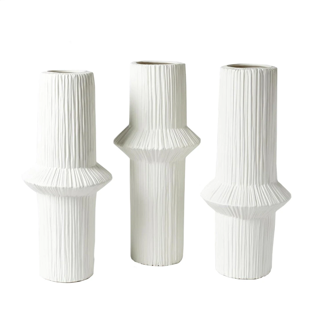 Global Views Ascending Ring Vases Matte White Set Of 3 8 Global Views Ascending Ring Vases Matte White Set Of 3