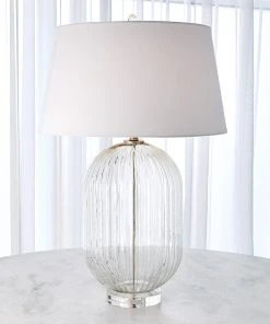 Global Views Clear Glass Ribbed Lamp 13 Global Views Clear Glass Ribbed Lamp
