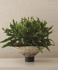 Global Views New Arrivals Crackled Footed Bowl 8 Global Views New Arrivals Crackled Footed Bowl