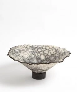 Global Views New Arrivals Crackled Footed Bowl