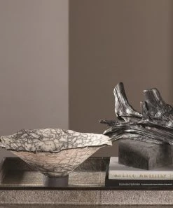 Global Views New Arrivals Crackled Footed Bowl