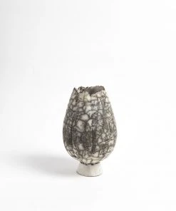 Global Views Crackled Footed Vase Small New Arrivals