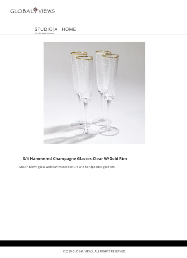Global Views Hammered Champagne Glasses Set Of 8 New Arrivals 6 Global Views Hammered Champagne Glasses Set Of 8 New Arrivals