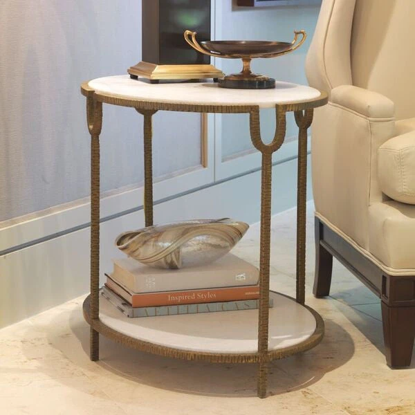 Global Views Iron And Stone Side Table New Arrivals 4 Global Views Iron And Stone Side Table New Arrivals
