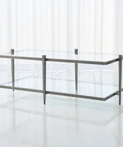 Global Views Laforge Cocktail Table Natural Iron