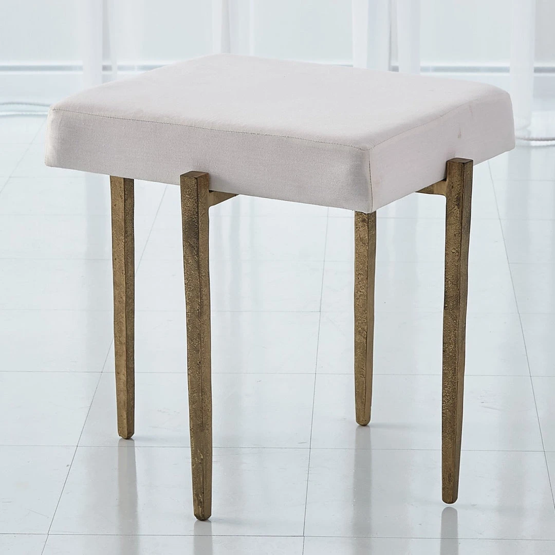 Global Views Laforge Bench Small Antique Brass 4 Global Views Laforge Bench Small Antique Brass