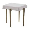 Global Views Laforge Bench Small Antique Brass 1 Global Views Laforge Bench Small Antique Brass