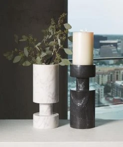 Global Views Luc Vase White Marble New Arrivals 12 Global Views Luc Vase White Marble New Arrivals