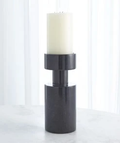 Global Views New Arrivals Luc Vase Black Marble