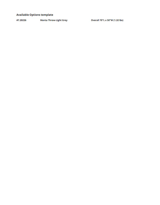 Global Views New Arrivals Manta Throw Light Grey 7 Global Views New Arrivals Manta Throw Light Grey