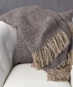 Global Views New Arrivals Manta Throw Light Grey