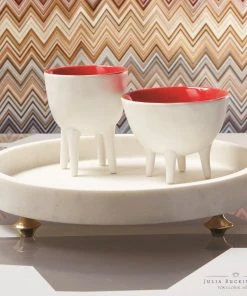 Global Views Quintessential Tray White