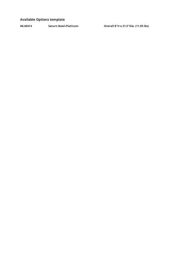 Global Views Saturn Bowl Platinum New Arrivals 5 Global Views Saturn Bowl Platinum New Arrivals