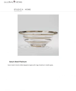 Global Views Saturn Bowl Platinum New Arrivals