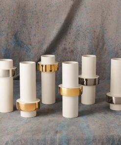 Global Views Gold Ring Vase Set Of Three