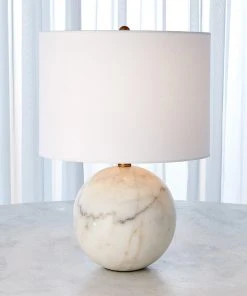 Global Views New Arrivals Marble Sphere Lamp