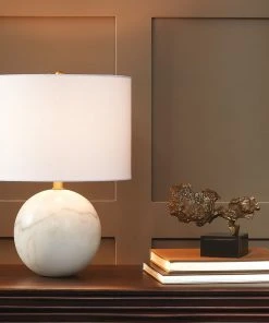 Global Views New Arrivals Marble Sphere Lamp