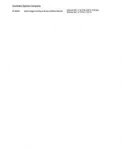 Global Views Spike Etagere Antique Brass And White Marble 9 Global Views Spike Etagere Antique Brass And White Marble