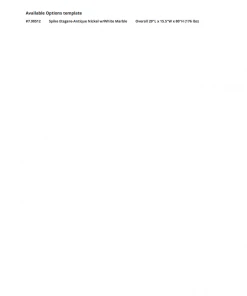 Global Views Spike Etagere Antique Nickel And White Marble