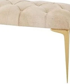 Global Views Stiletto Bench White Hair On Hide 7 Global Views Stiletto Bench White Hair On Hide