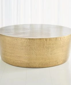 Studio A Izmir Hammered Cocktail Table Antique Brass 9 Studio A Izmir Hammered Cocktail Table Antique Brass