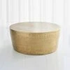Studio A Izmir Hammered Cocktail Table Antique Brass