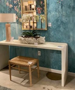 Made Goods Harlow 72" Console Ivory Faux Shagreen New Arrivals