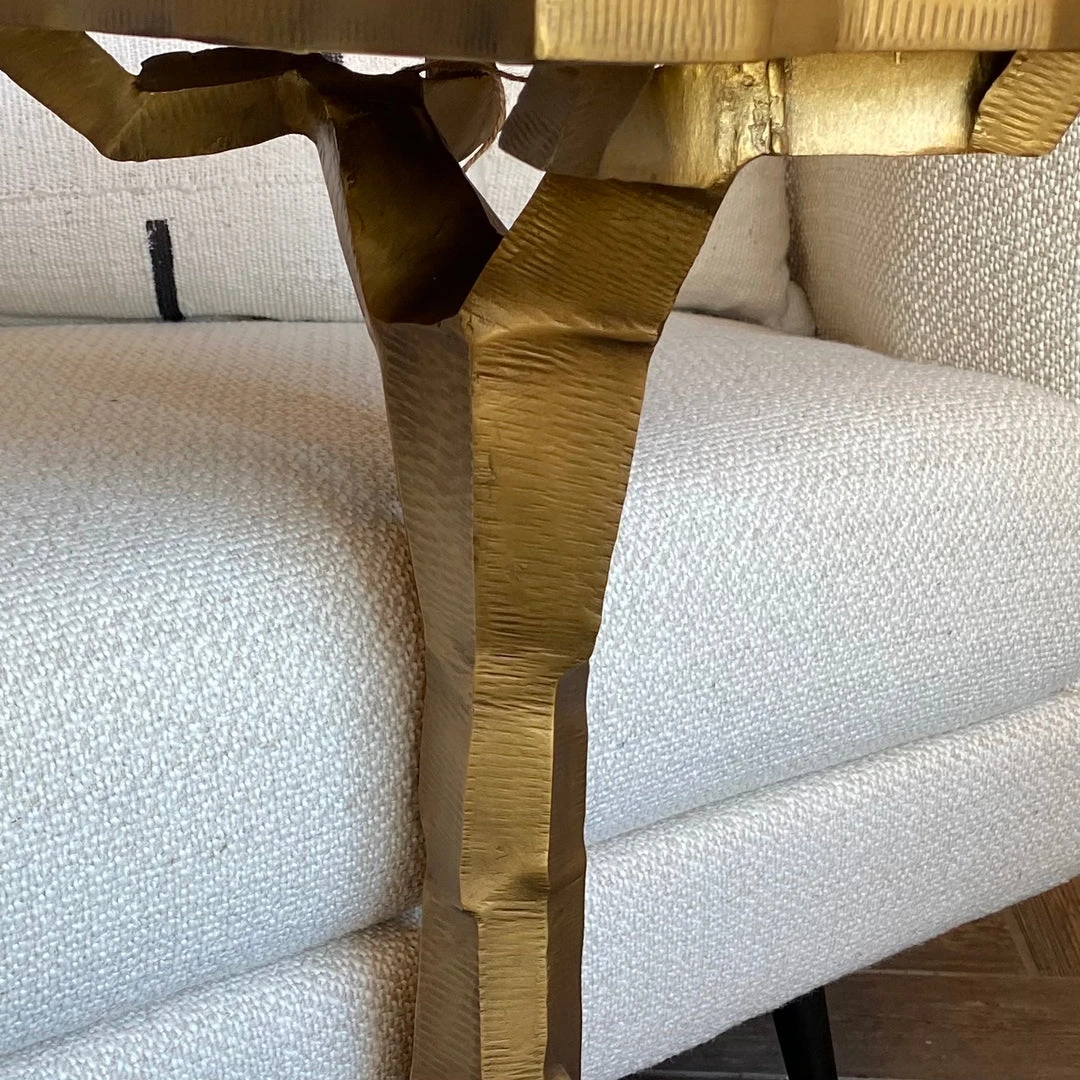 Made Goods Hector Drinks Table Aged Brass Iron 5 Made Goods Hector Drinks Table Aged Brass Iron