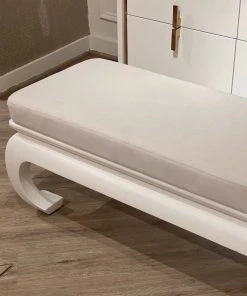 Worlds Away New Arrivals Ernest Bench White