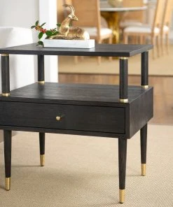 Bungalow 5 Gabriel 1 Drawer Side Table Espresso