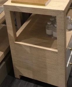 Worlds Away New Arrivals Hattie Side Table Natural