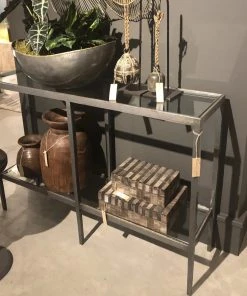 Studio A Laforge Console Iron And Brass Braising New Arrivals