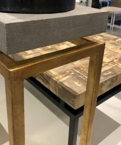 Made Goods New Arrivals Benjamin Narrow Console Table Gold