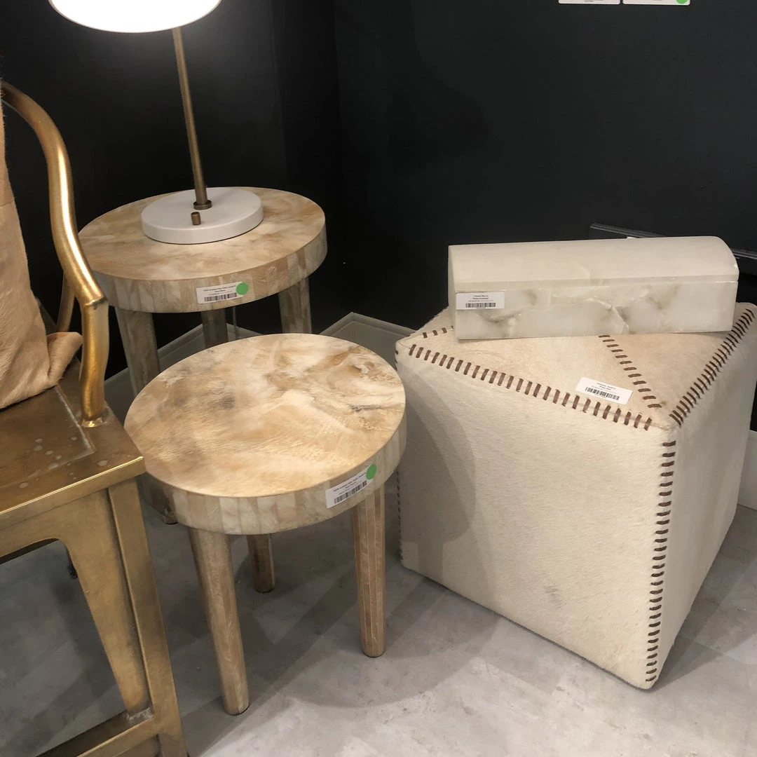 Jamie Young New Arrivals Artemis Side Table Cream 6 Jamie Young New Arrivals Artemis Side Table Cream