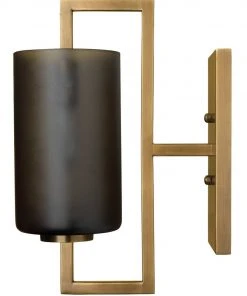 Jamie Young New Arrivals Blueprint Wall Sconce Antique Brass And Grey