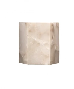 Jamie Young Borealis Hexagon Sconce Alabaster