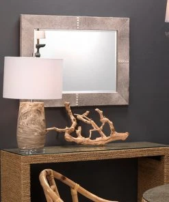 Jamie Young Cross Stitch Rectangle Mirror Gray Hide New Arrivals 9 Jamie Young Cross Stitch Rectangle Mirror Gray Hide New Arrivals