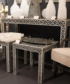 Jamie Young New Arrivals Evelyn Inlay Side Table 7 Jamie Young New Arrivals Evelyn Inlay Side Table