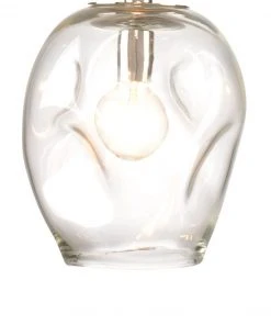 Jamie Young Dimpled Glass Pendant Clear
