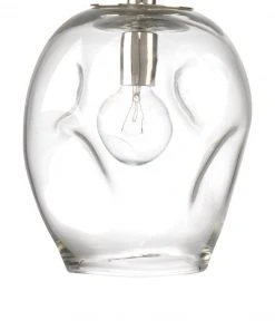 Jamie Young Dimpled Glass Pendant Clear
