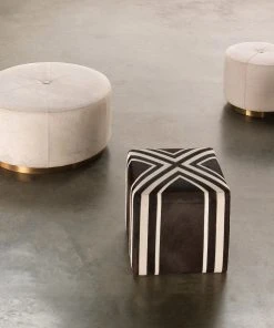 Jamie Young Nantucket Criss Cross Ottoman New Arrivals