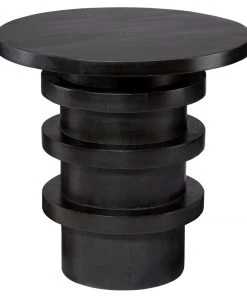 Jamie Young Revolve Side Table Charcoal New Arrivals
