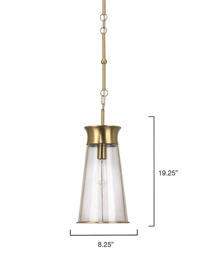 Jamie Young New Arrivals Nara Pendant Clear And Brass 7 Jamie Young New Arrivals Nara Pendant Clear And Brass