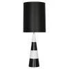 Jonathan Adler Canaan Tapered Lamp With Black Shade 1 Jonathan Adler Canaan Tapered Lamp With Black Shade
