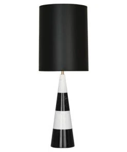 Jonathan Adler Canaan Tapered Lamp With Black Shade
