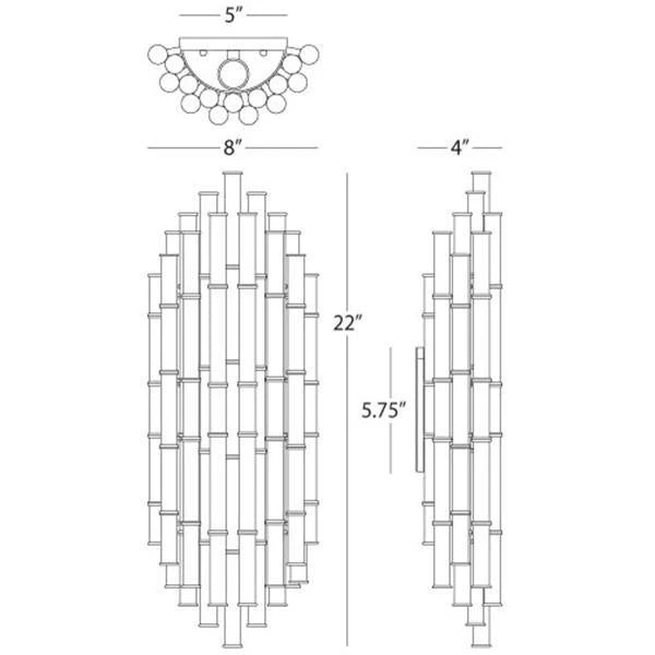 Jonathan Adler Meurice Two Light Wall Sconce Modern Brass 4 Jonathan Adler Meurice Two Light Wall Sconce Modern Brass