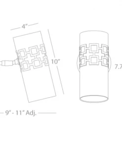 Jonathan Adler Parker Wall Sconce Patina Bronze New Arrivals