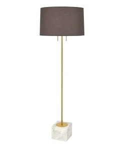 Jonathan Adler New Arrivals Canaan Floor Lamp In Gray And White