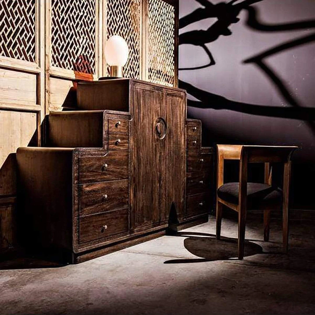 Noir New Arrivals Webster Chair Set Teak 4 Noir New Arrivals Webster Chair Set Teak