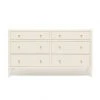 Made Goods New Arrivals Jarin 60" Dresser White Faux Belgian Linen 1 Made Goods New Arrivals Jarin 60" Dresser White Faux Belgian Linen